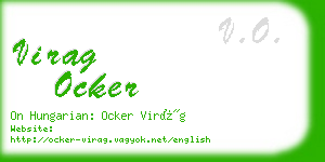 virag ocker business card